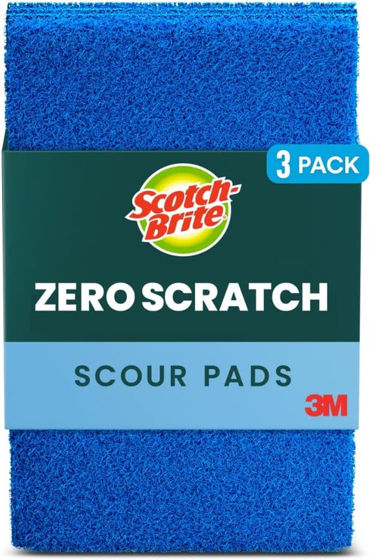 non-scratch scrubbing fibers safe for nonstick coatings, glass, and stone