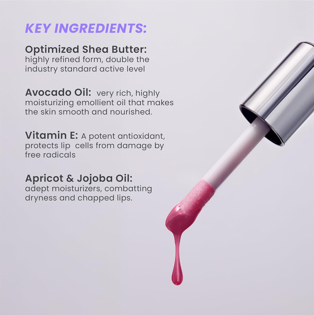 non-sticky, silky texture with a subtle pleasant scent