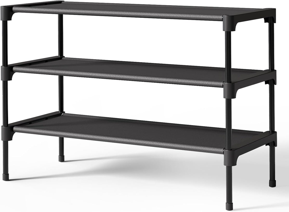 non-woven fabric shelves that block dust and protect shoes from scuffs