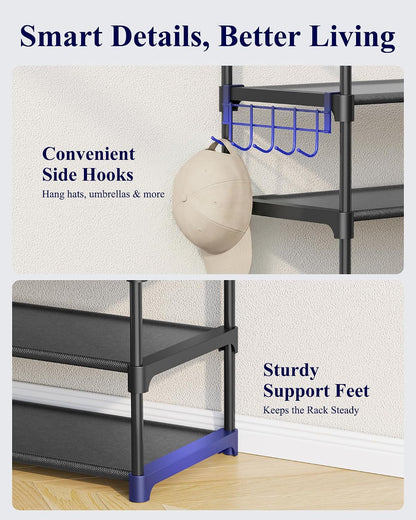 non-woven fabric shelves with metal tube frame and plastic connectors
