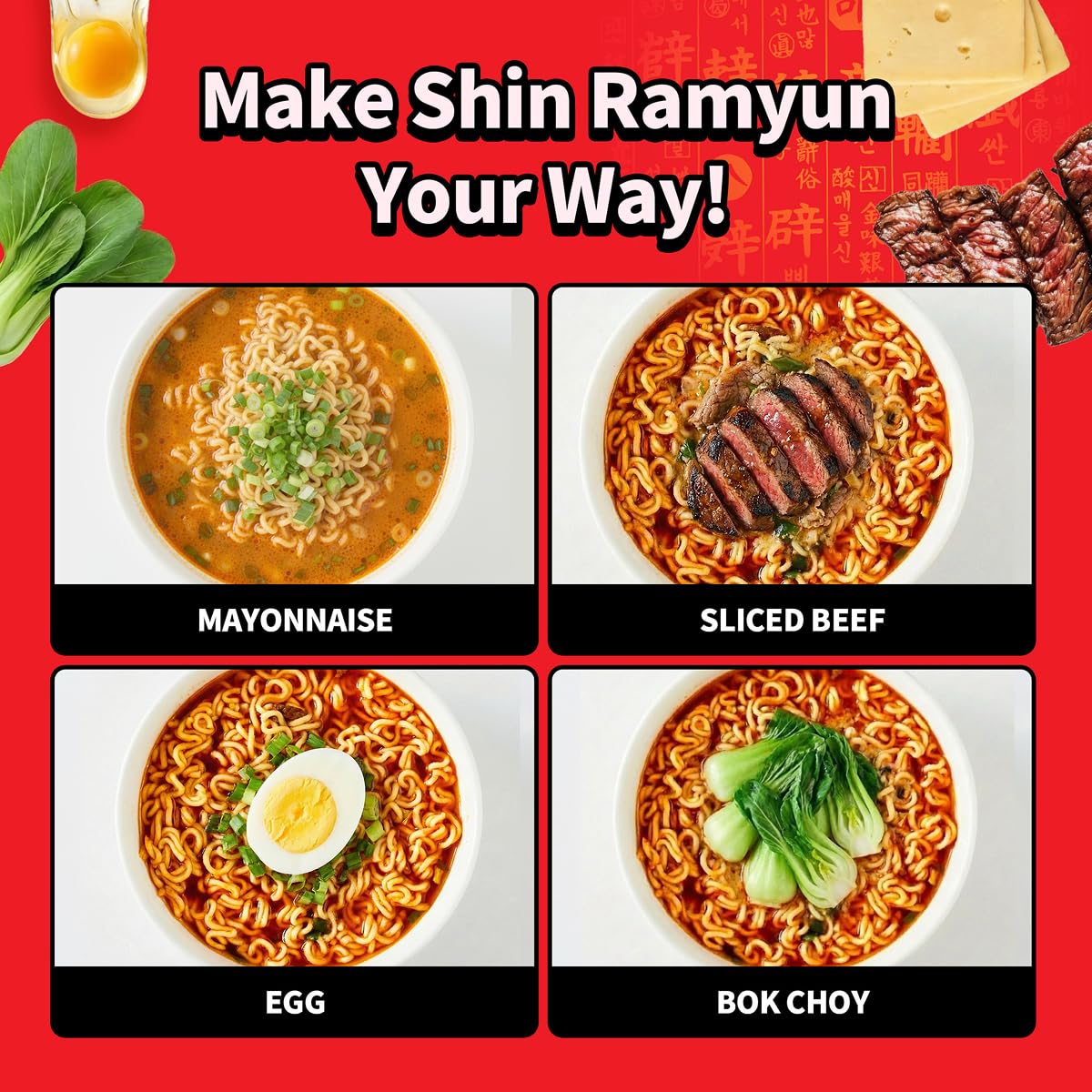Nongshim Shin Ramyun Bowl – Korean Ramen Care Package Gift for College Students and Roommates