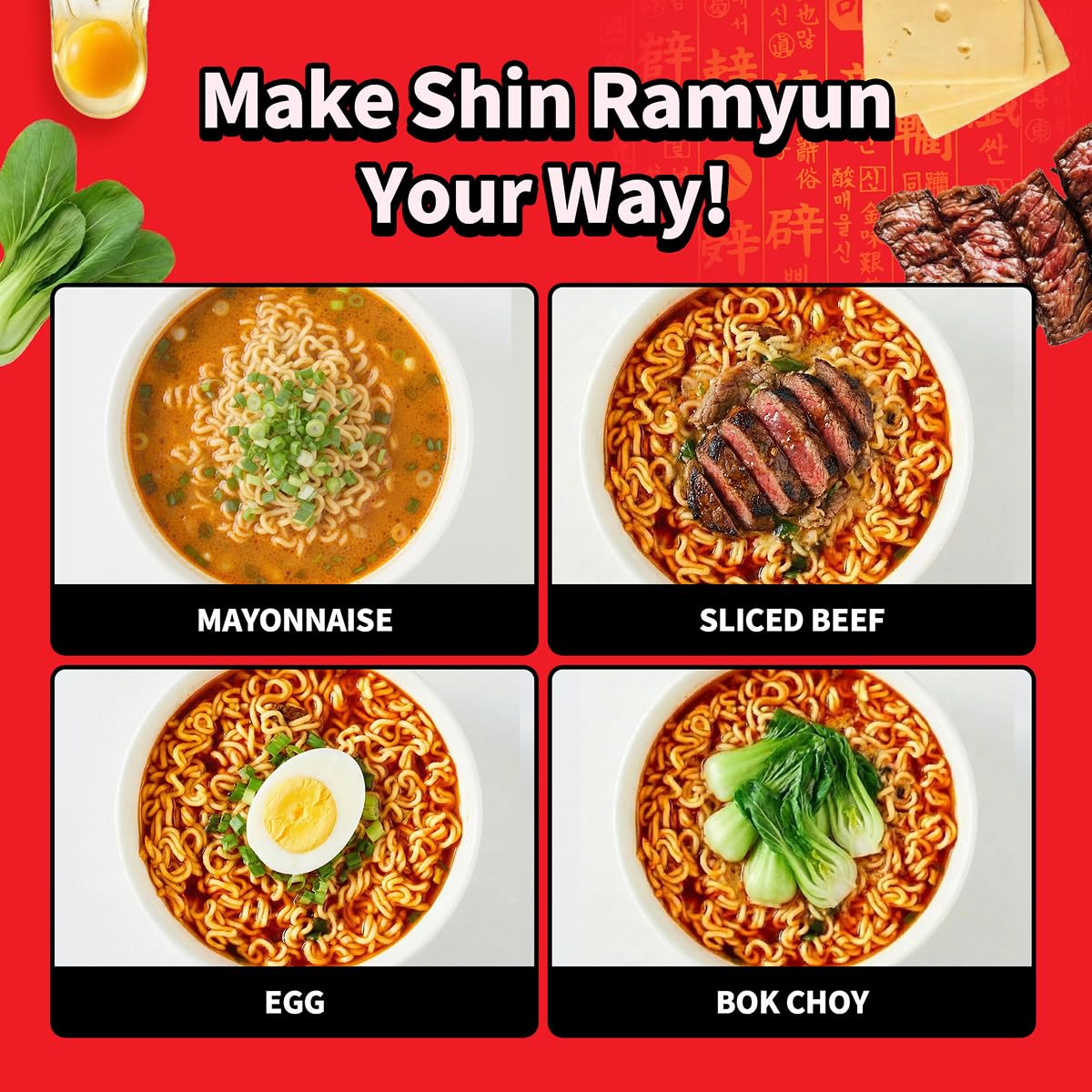 Nongshim Shin Ramyun Korean Ramen Noodles – Clean Single-Bowl Meal for Minimalist Kitchens