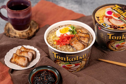 Nongshim Tonkotsu Ramen with Kuromayu Noodle Big Bowl, 3.56 Ounce (Pack Of 6) – Quick Desk Lunch for Busy Office Professionals, Ready in 3 Minutes