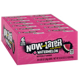 Now and Later Watermelon Chews – Mindful Slow-Eating Treat for Personal Self-Care Moments, 24-Pack
