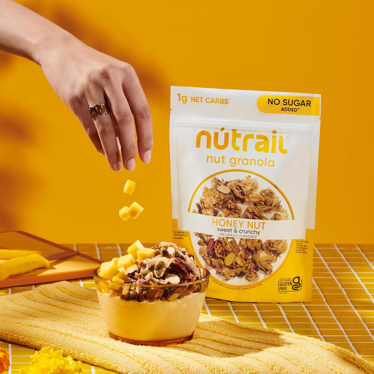 NuTrail Sugar-Free Nut Granola – Restorative Breakfast Cereal for Diabetic Wellness Plans