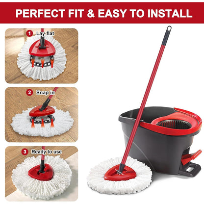 O-Cedar Spin Mop Replacement Heads – Gentle Microfiber Refills for a Soothing Self-Care Cleaning Ritual