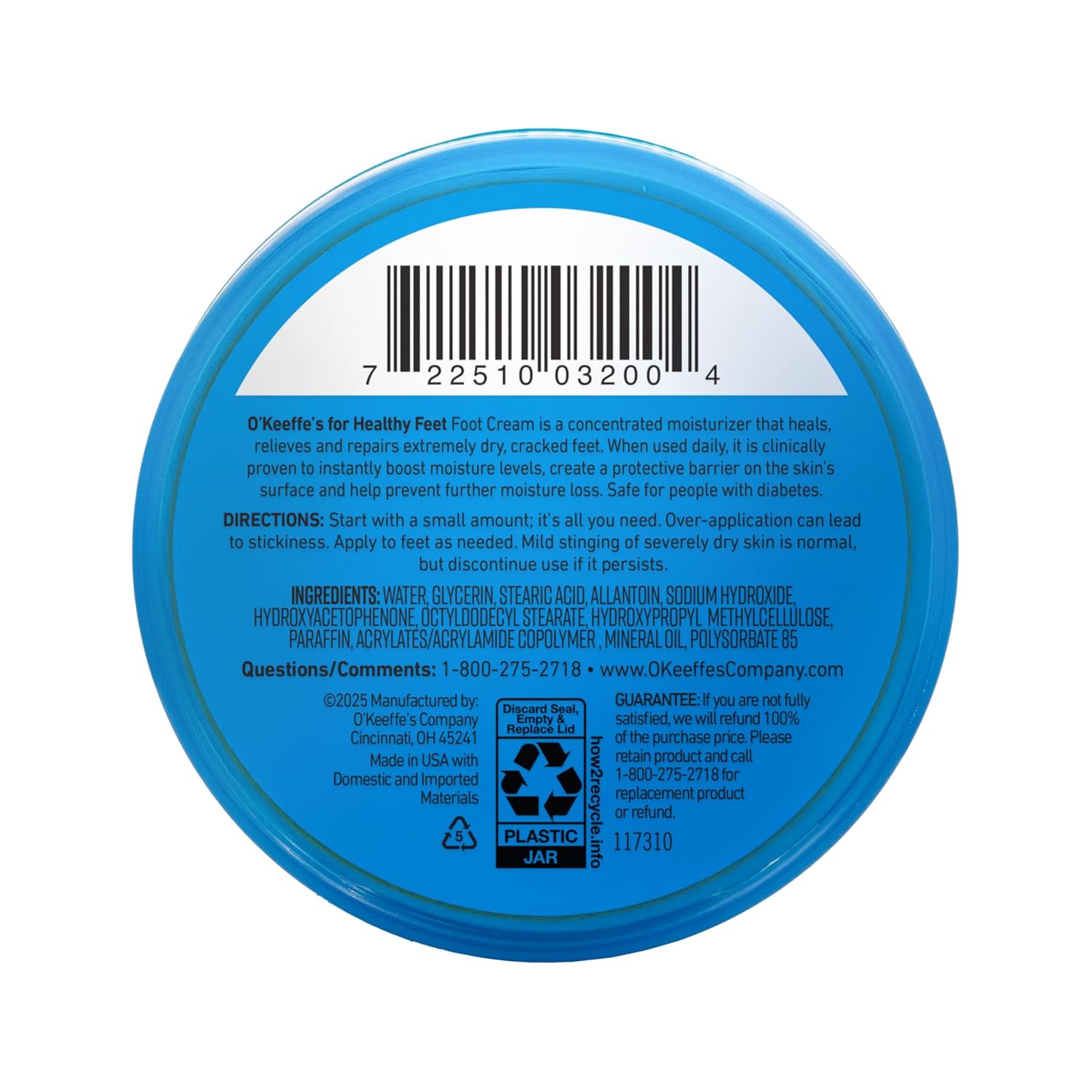 O'Keeffe's for Healthy Feet Foot Cream – Post-Bath Wind-Down Moisturizer for Dry Feet, Soothing Nightly Ritual