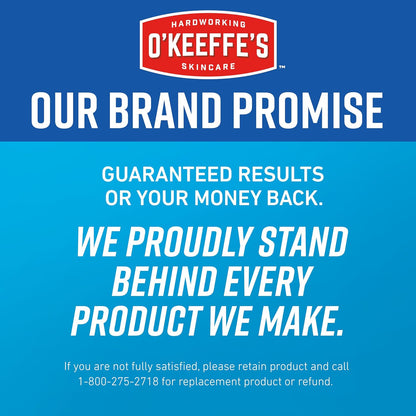 O'Keeffe's for Healthy Feet Intense Renewal Cream – Diabetic-Safe and Sensitive-Skin Foot Care, Hypoallergenic Unscented Non-Greasy Formula, 3 oz
