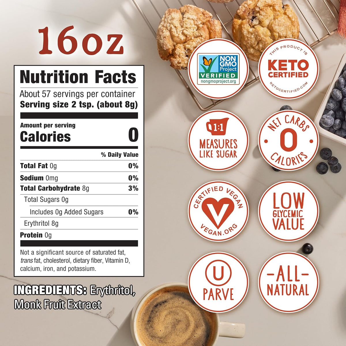 offered in multiple formats: 16 oz and 48 oz bags plus 40 ct, 200 ct, and 400 ct single-serve packets