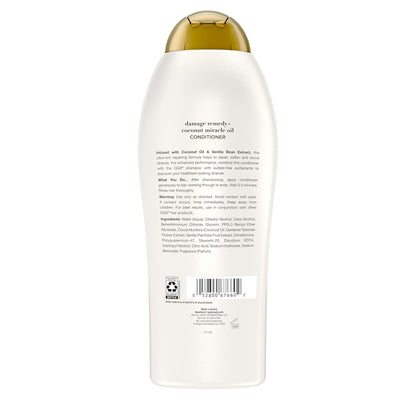 OGX Coconut Miracle Oil Conditioner – Simple One-Step Repair for Dry, Frizzy Hair