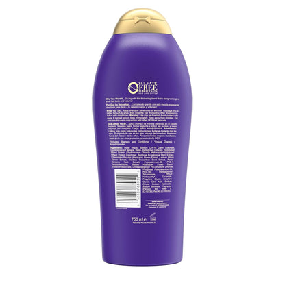 OGX Extra Strength Biotin & Collagen Shampoo – Paraben-Free, Color-Safe Volume for Sensitive Scalps, 25.4 fl oz