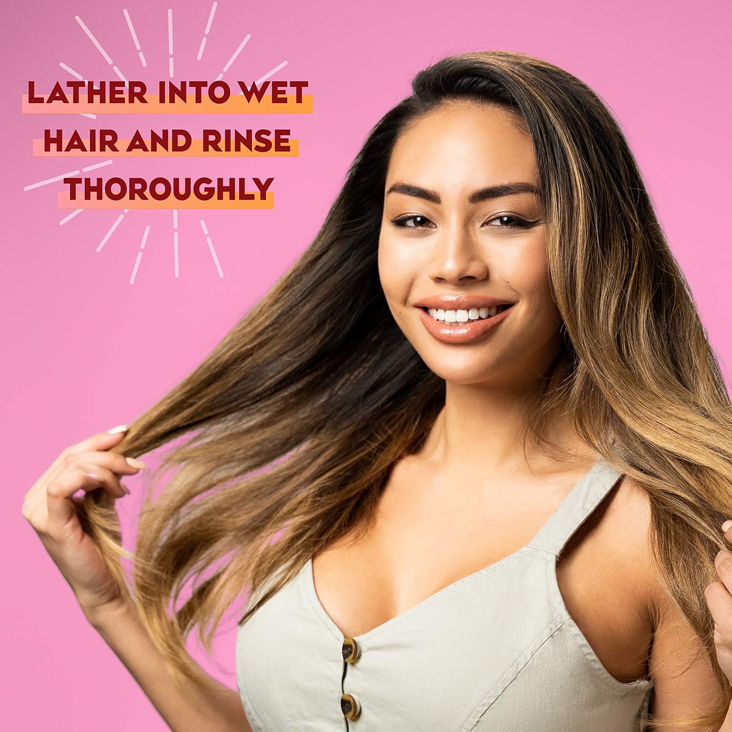 OGX Frizz-Free + Keratin Smoothing Oil Shampoo – Premium Salon-Quality Wash for Frizzy Hair, 13 Fl Oz