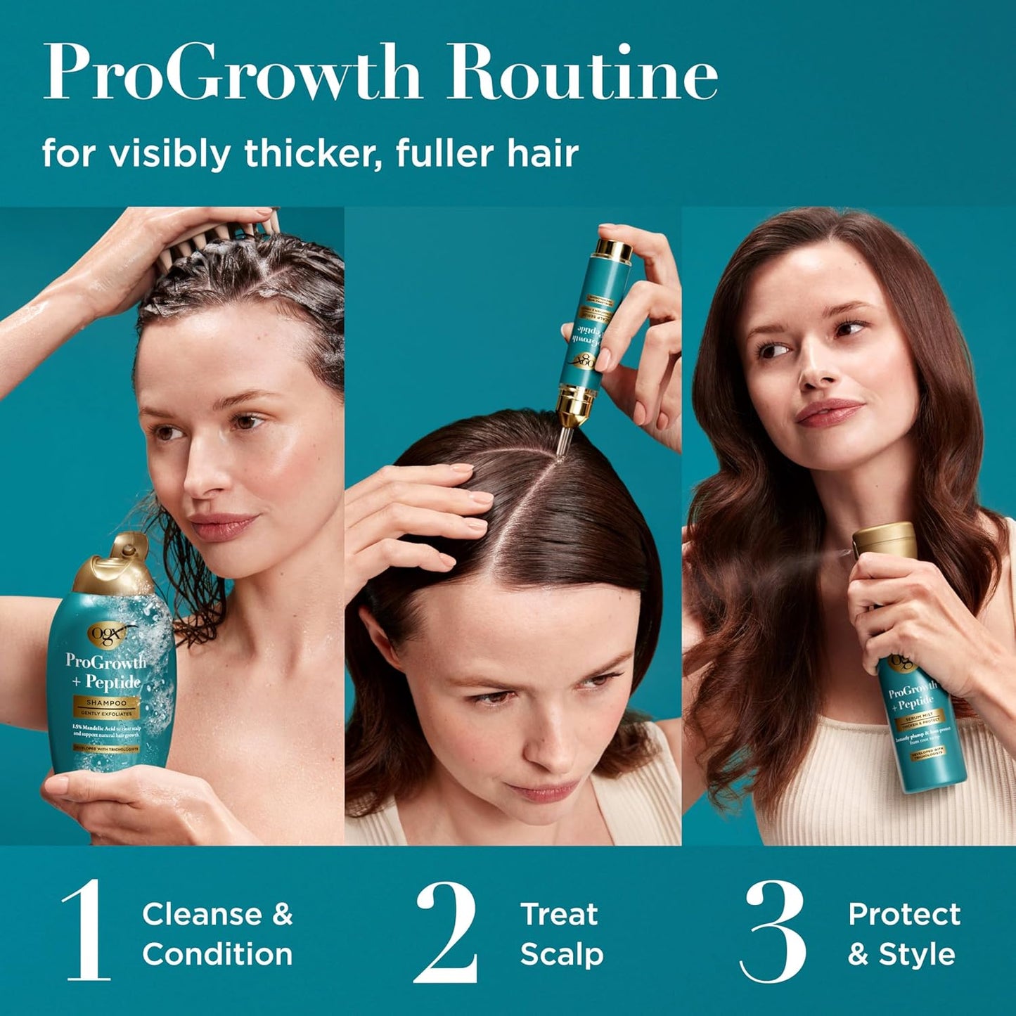 OGX ProGrowth + Peptide Clarifying Shampoo – Thoughtful Self-Care Gift for Her on Birthdays
