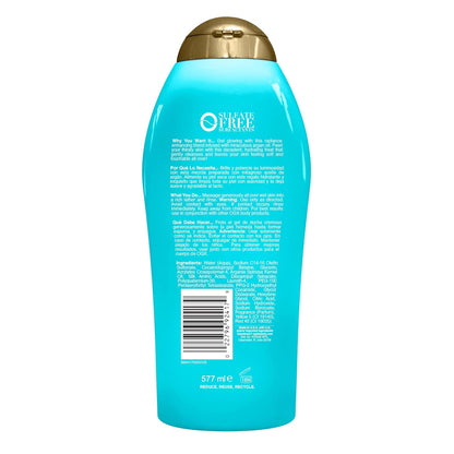 OGX Radiant Glow Argan Oil Body Wash – Premium Cold-Pressed Beauty Cleanser for an Elevated Home Spa, 19.5 fl oz