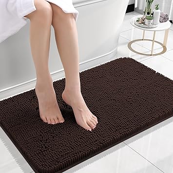 OLANLY Cozy Kids Bath Mat Set – Soft, Washable Floor Rug for Pet Door and Family Spaces