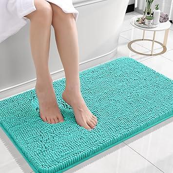 OLANLY Cozy Kids Bath Mat Set – Soft, Washable Floor Rug for Pet Door and Family Spaces