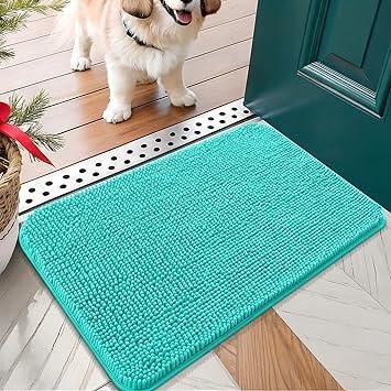 OLANLY Self-Care Dog Mat – Spa-Like Chenille Drying Mat for After-Bath and Post-Walk Routine, Gentle on Sensitive Paws