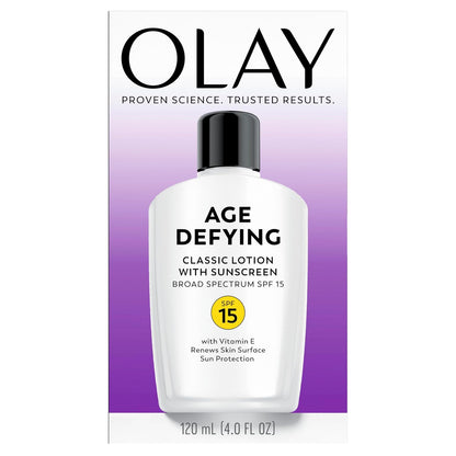 Olay Age Defying Classic Daily Renewal Lotion with SPF 15 – Premium Anti-Aging Skincare