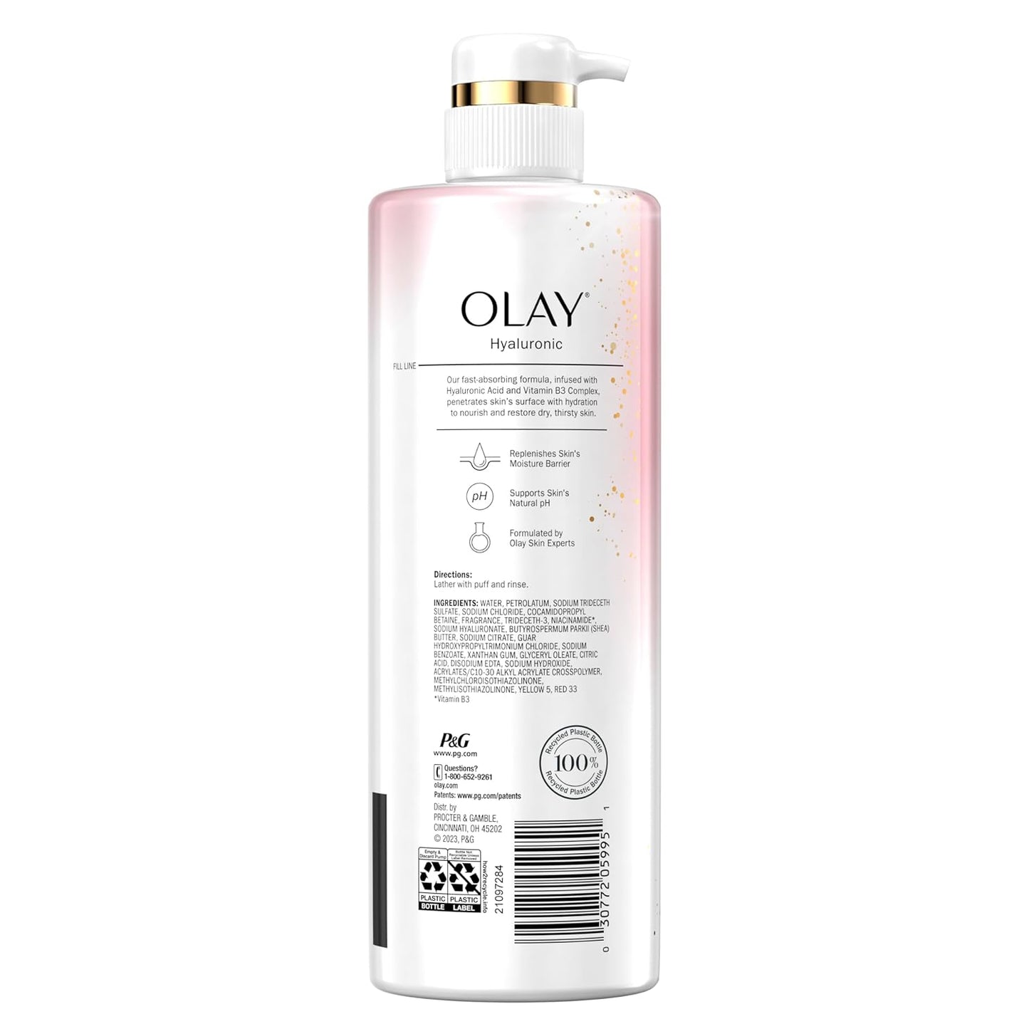 Olay Body Wash – Clean Formula, Neutral Scent for Effortless Daily Hydration