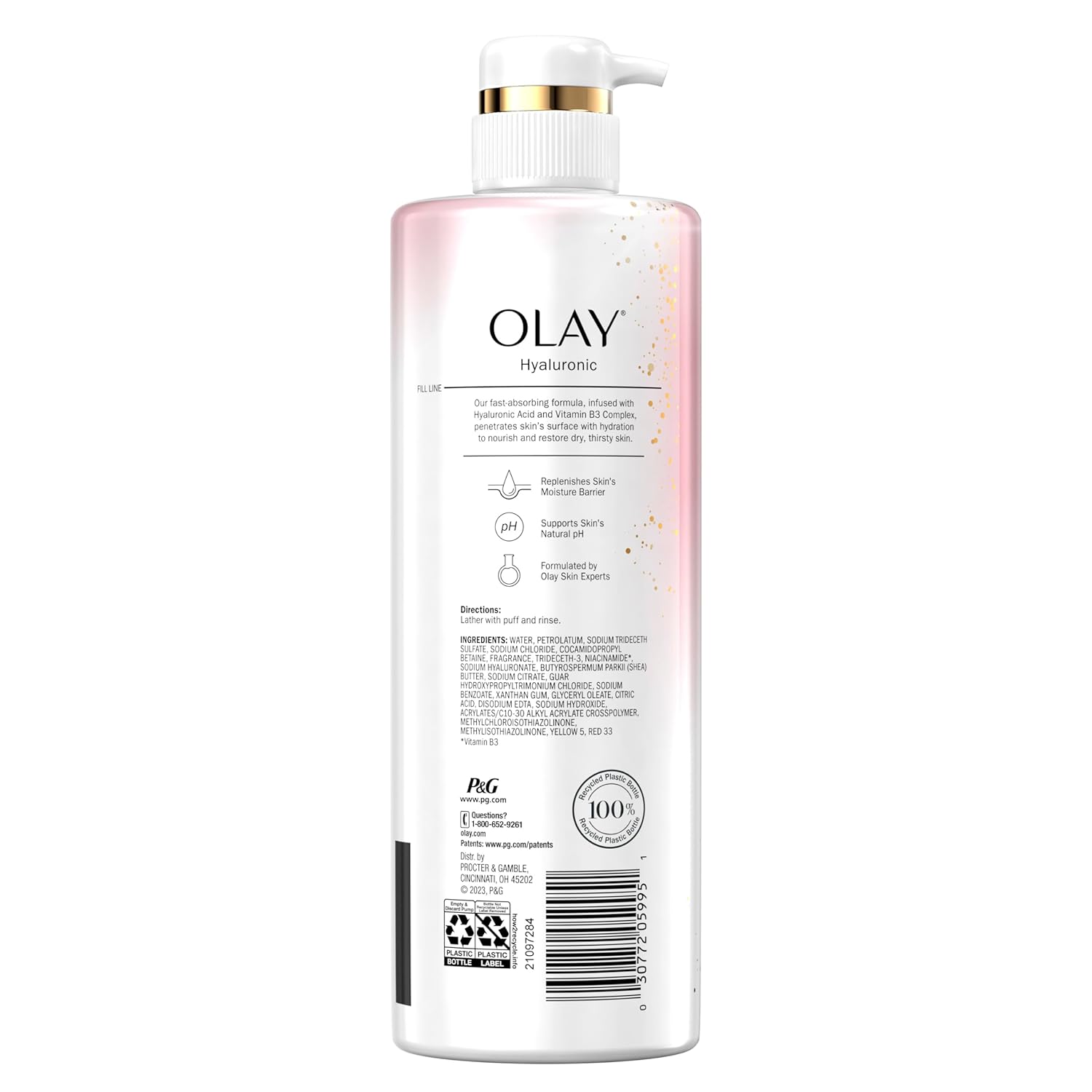 Olay Body Wash – Clean Formula, Neutral Scent for Effortless Daily Hydration