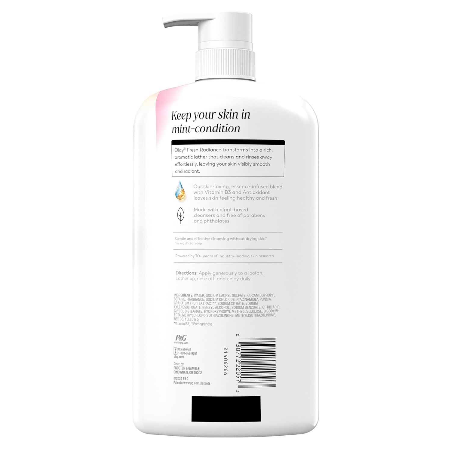 Olay Body Wash – Clean Formula, No Parabens, Effortless Daily Cleansing