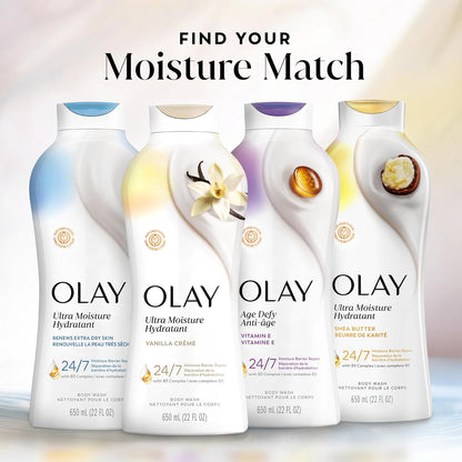 Olay Body Wash for Women – Unscented Daily Essential with Hyaluronic Acid & Clean, Simple Formula