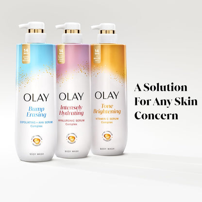 Olay Body Wash with Hyaluronic Acid Serum Complex – Premium Hydration for the Vanity
