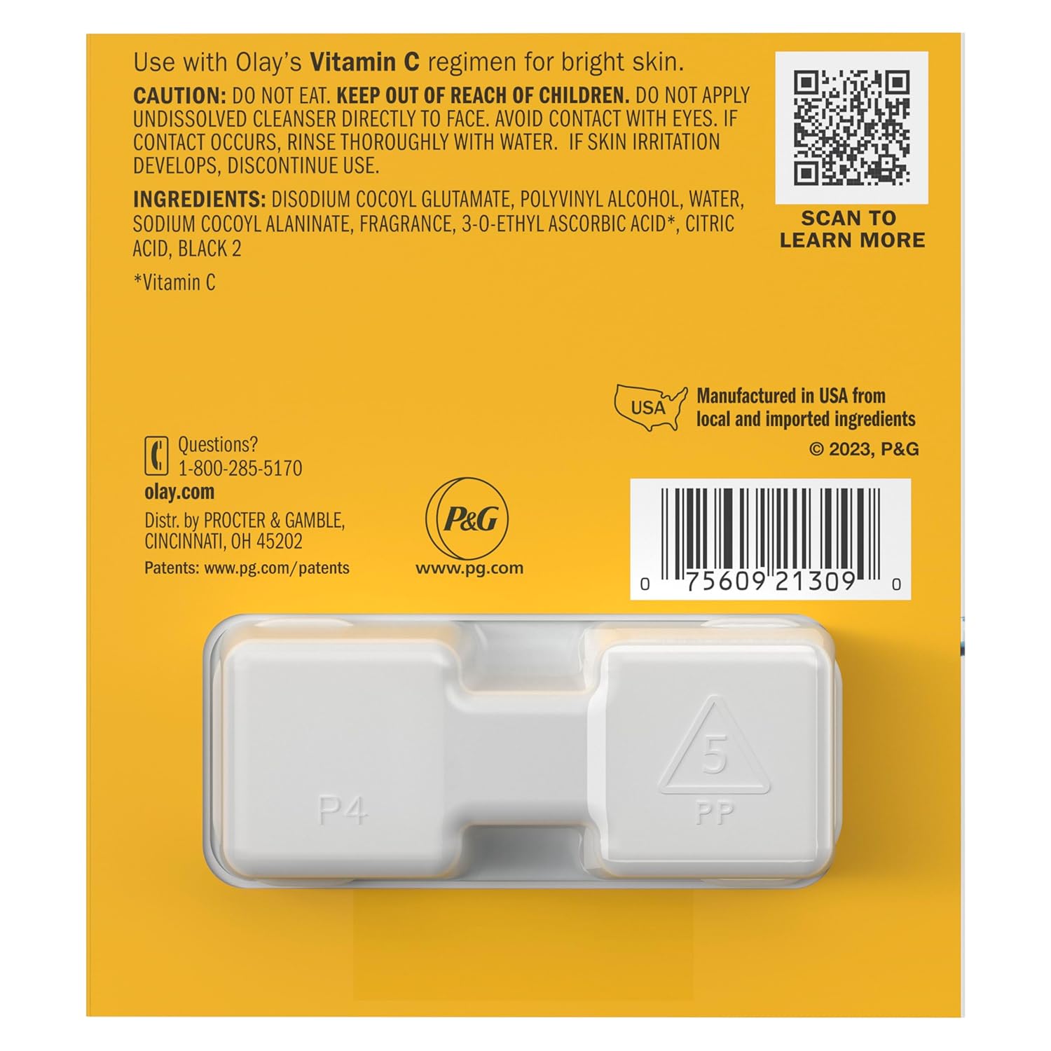 Olay Cleansing Melts Vitamin C – TSA-Friendly Spill-Proof Face Wash for Carry-On and Weekend Getaways, 12 Pads