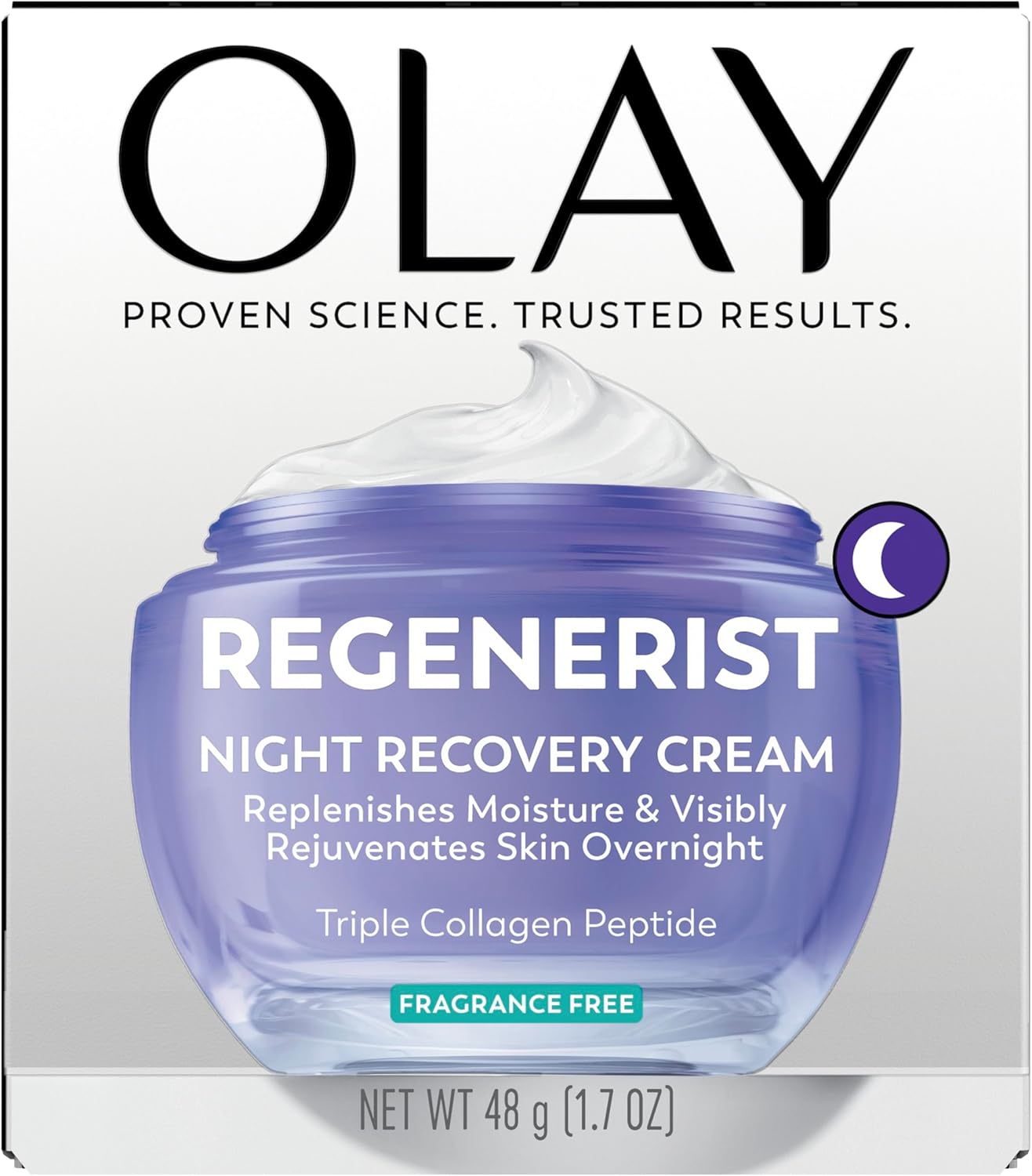 Olay Collagen Night Treatment – Overnight Renewal Cream for Peaceful Beauty Sleep