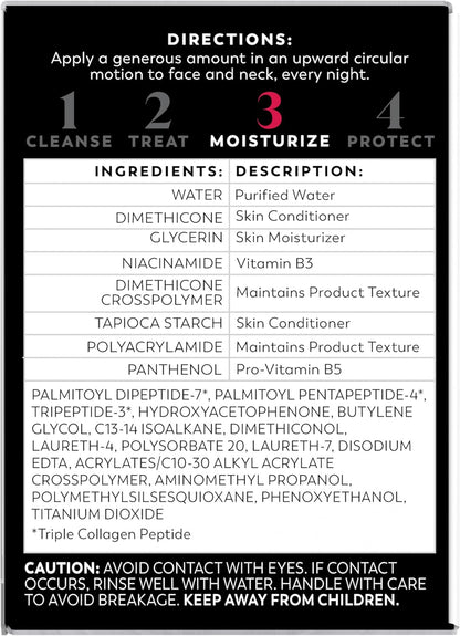 Olay Collagen Night Treatment – Overnight Renewal Cream for Peaceful Beauty Sleep