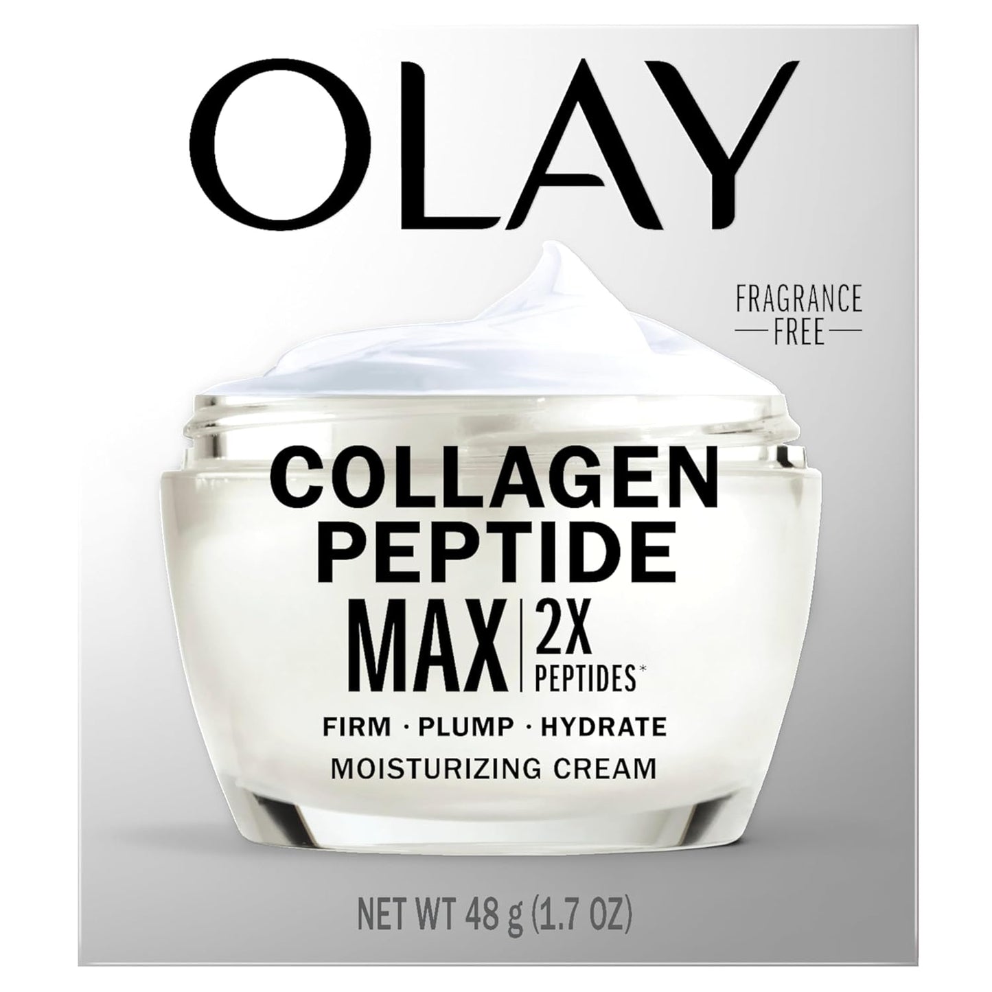 Olay Collagen Peptide Face Moisturizer – Clean, Fragrance-Free Anti-Aging Cream for Minimal Routines