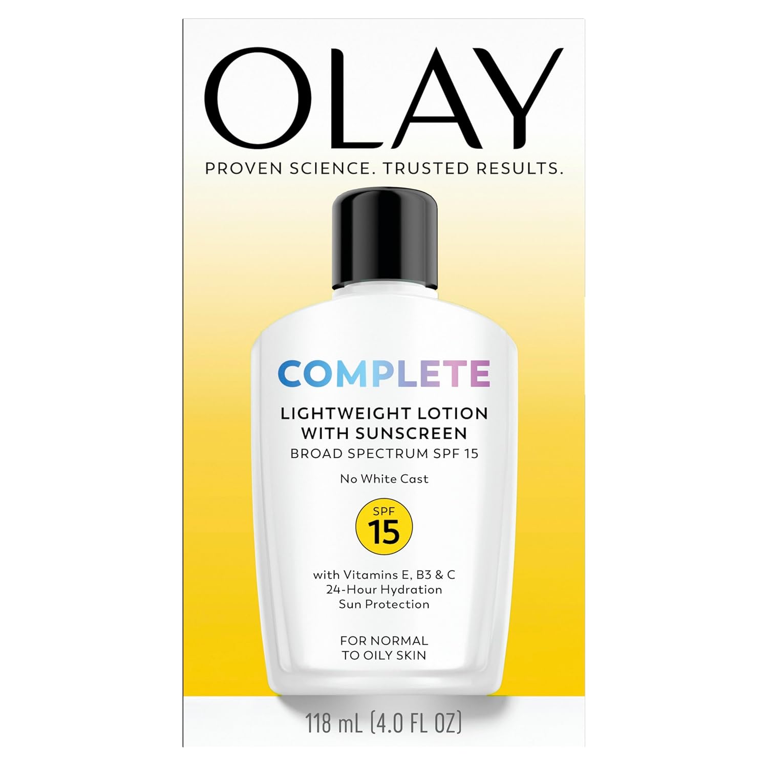 Olay Complete All Day Moisturizer with SPF 15 – Niacinamide Vitamin C Self-Care Staple for Morning Rituals