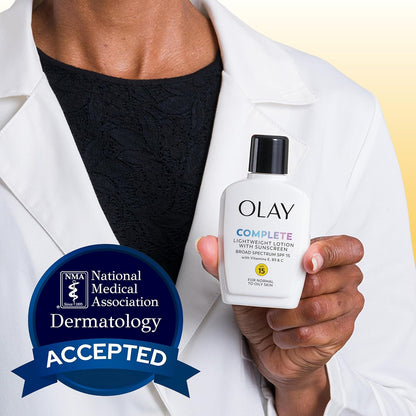 Olay Complete All Day Moisturizer with SPF 15 – Niacinamide Vitamin C Self-Care Staple for Morning Rituals