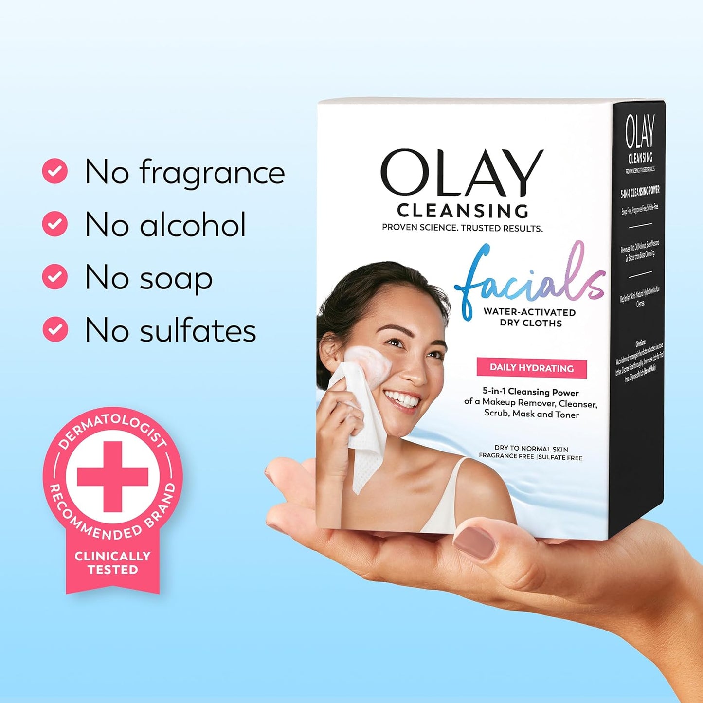 Olay Hydrating Facial Wipes – Safe, Flameless Skincare for Busy Households