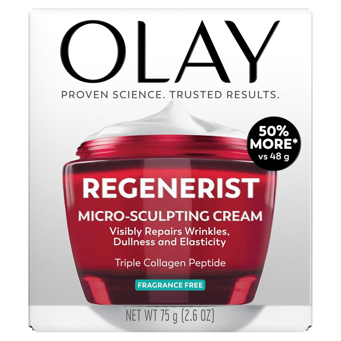 Olay Regenerist Fragrance-Free Moisturizer – Essential Anti-Aging Cream, Clean Formula