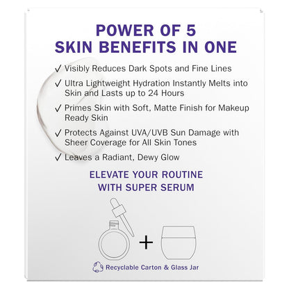 Olay Super Cream with Sunscreen SPF 30 – Fast-Absorbing Primer Moisturizer for Your Morning Work Routine