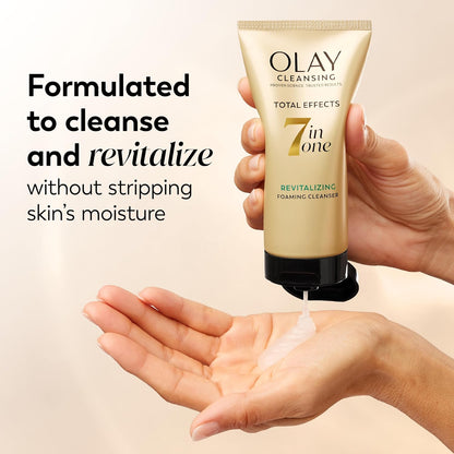 Olay Total Effects Revitalizing Cleanser Gift Set – Skincare Essentials for Her, Pack of 3