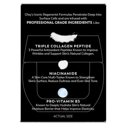 Olay Triple Collagen Peptide Moisturizer – Evening Skincare Sanctuary for Wrinkle Reduction