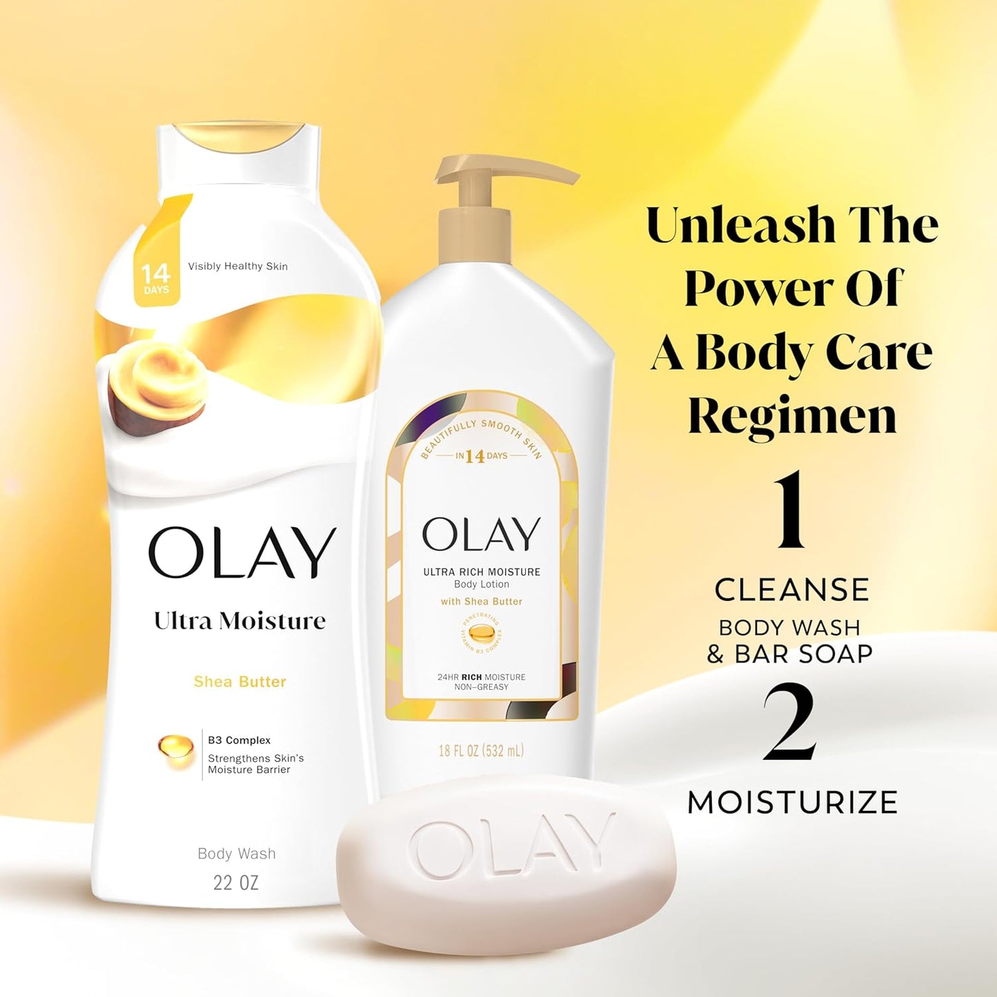 Olay Ultra Moisture Beauty Bar – Clean, Simple Daily Cleanser for Minimalist Bathrooms