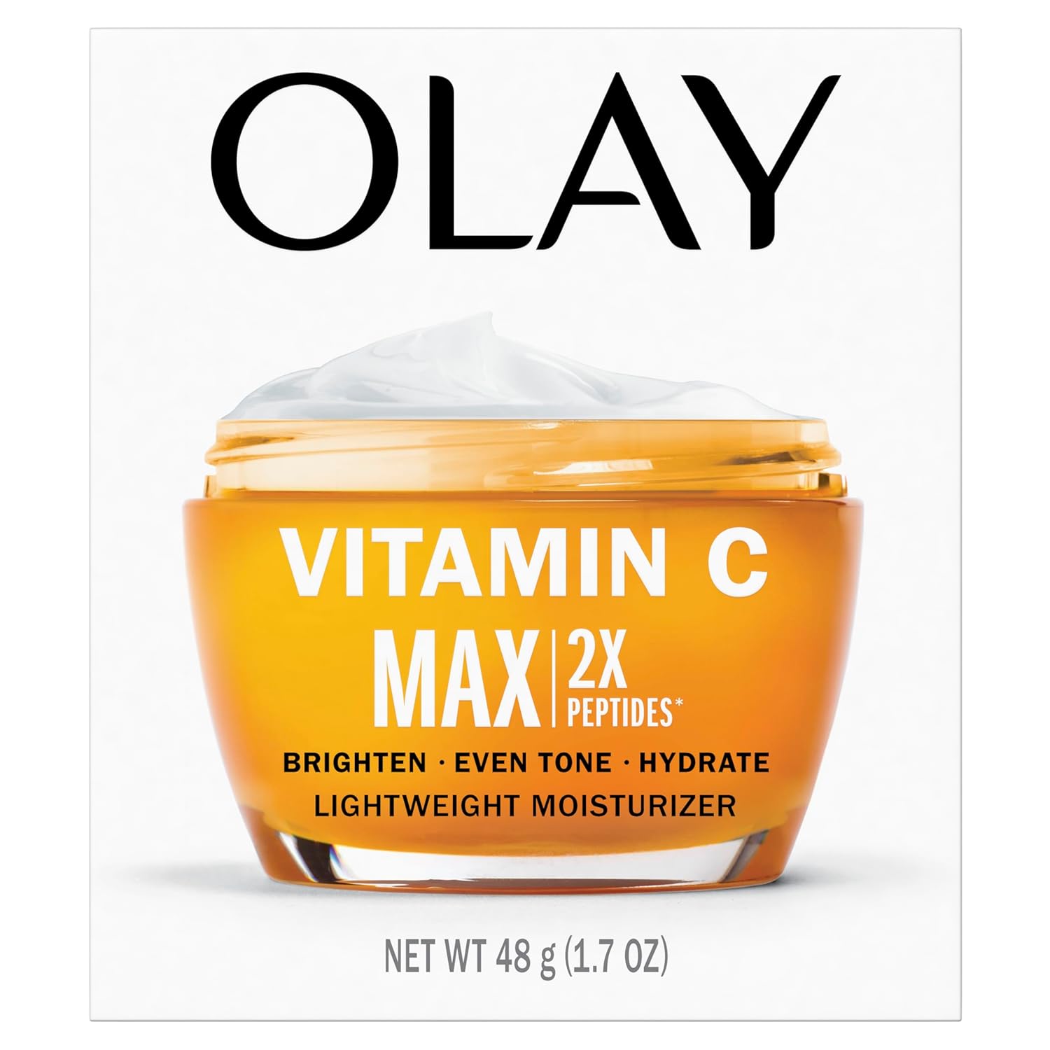 Olay Vitamin C MAX Brightening Cream – Evening Skincare Treatment for Dark Spot Reduction