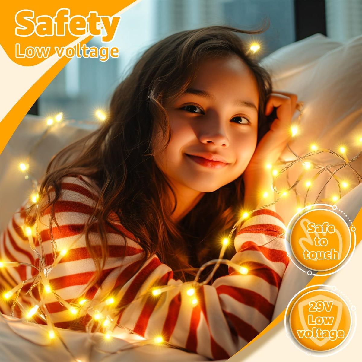 Ollny 40FT Fairy Lights – Housewarming Gift Idea for New Homeowners, Cozy Indoor Outdoor Lighting with Timer