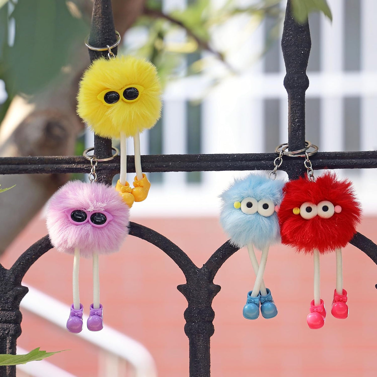 OMyFav Assorted Plush Keychain Favors - Thoughtful Small Gifts for Kids' Parties, Classmates and Holiday Treat Bags