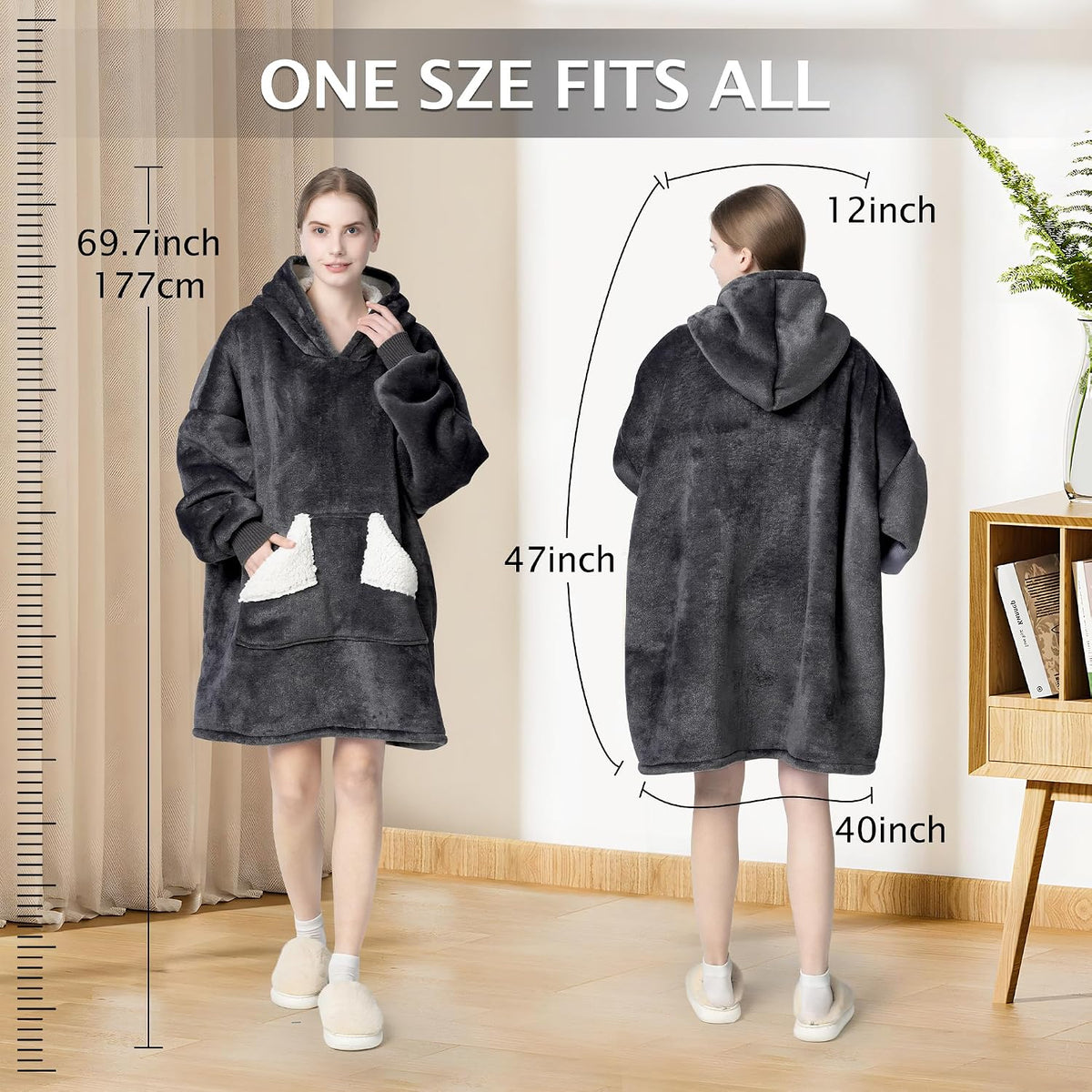 one-size-fits-all unisex adult sizing