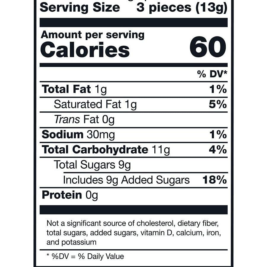 only 20 calories per piece