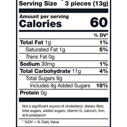 only 20 calories per piece