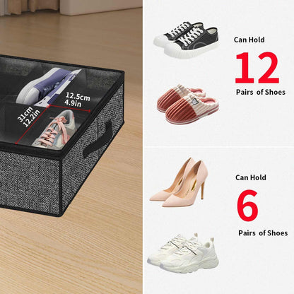 Onlyeasy Sturdy Under Bed Shoe Closet, 24 Pairs – Valentine's Day Gift for the Organized Woman in Your Life