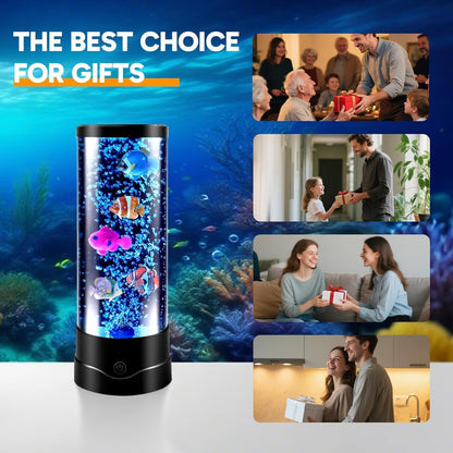 ONXE LED Aquarium Light – Child-Friendly Sensory Lamp for Playroom and Bedroom, No Flame No Wax Quiet Hypnotic Fish for Autism Calm-Down Corner