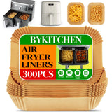 BYKITCHEN Food Grade Silicone Air Fryer Liners – Clean Eating Liners for Bella 4QT & 6QT Dual