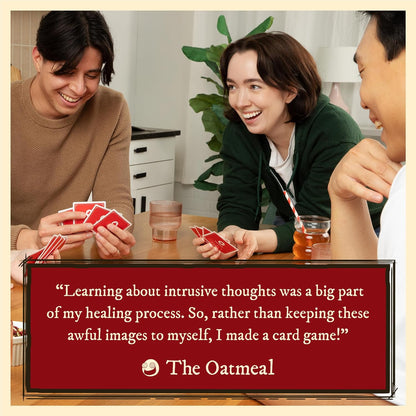 original hand-drawn art by the oatmeal on every card
