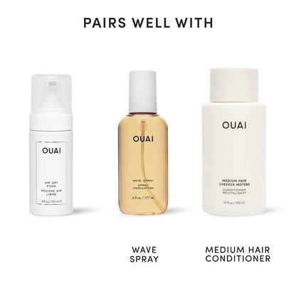 OUAI Air Dry Foam – Self-Care Hair Styler for Mindful Morning Rituals, Clean Frizz Control